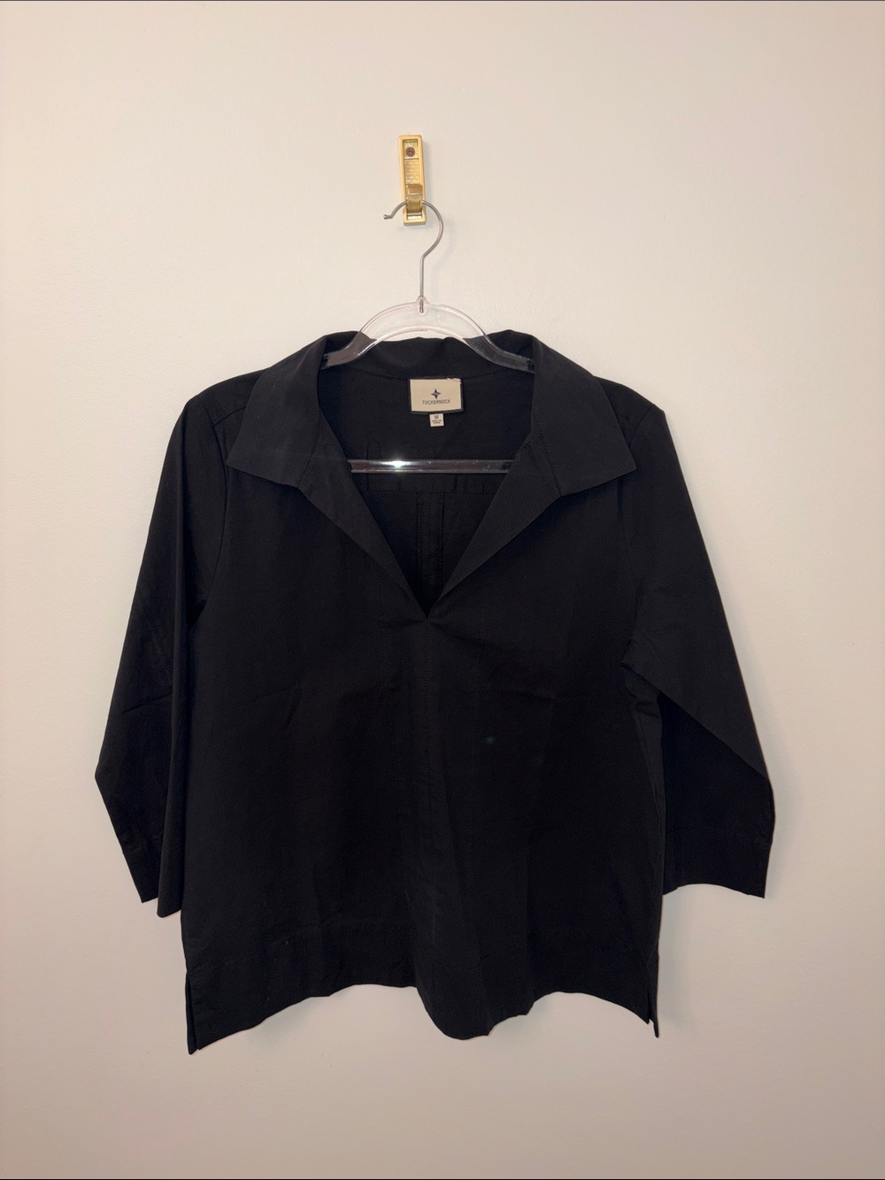 Tuckernuck Black Collared V-Neck Tunic